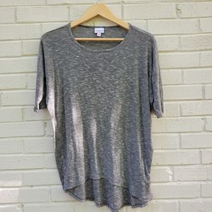 Lularoe Classic T‎ Short Sleeve T-Shirt Solid Gray Heathered Size XXS